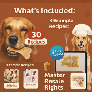 Healthy Homemade Dog Treats Recipe Book | Master Resell Rights Edition
