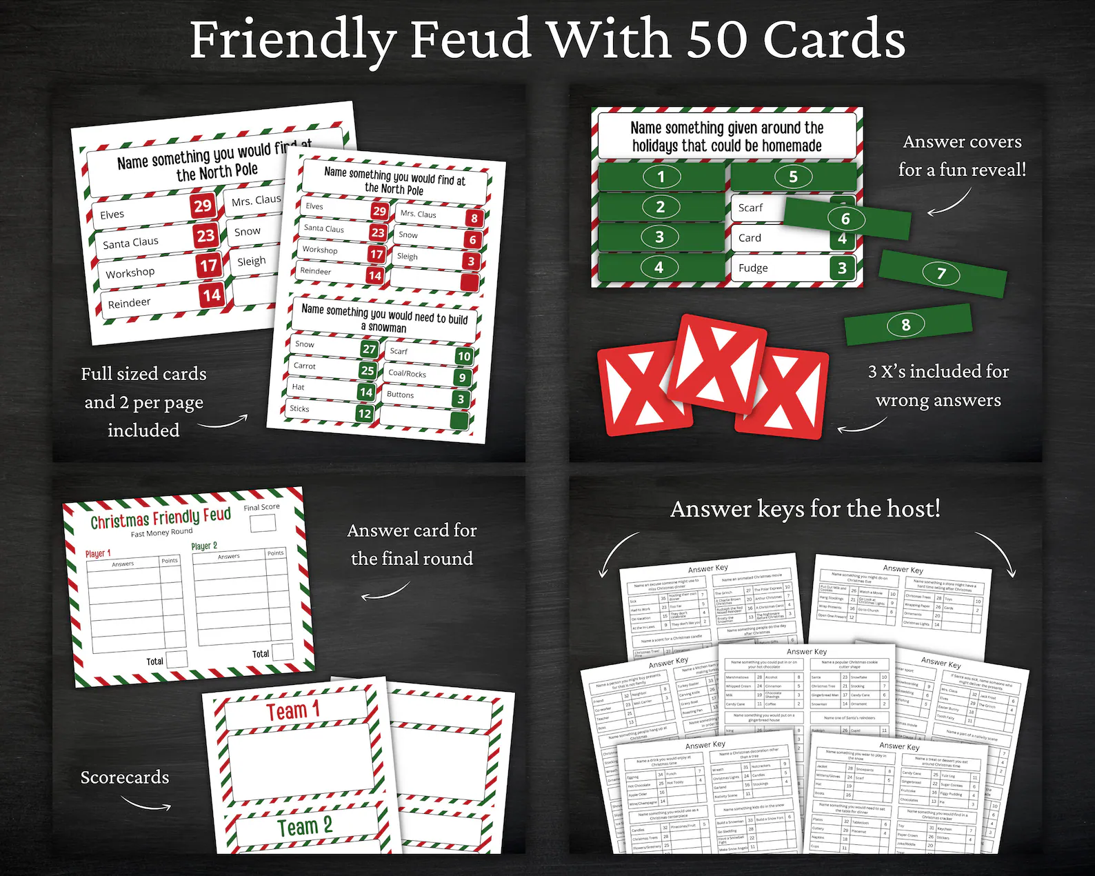 Christmas Mega Game Bundle | Printable Christmas Games For Kids and Adults | Party Games and Activities | Family and Classroom Games - Image 8