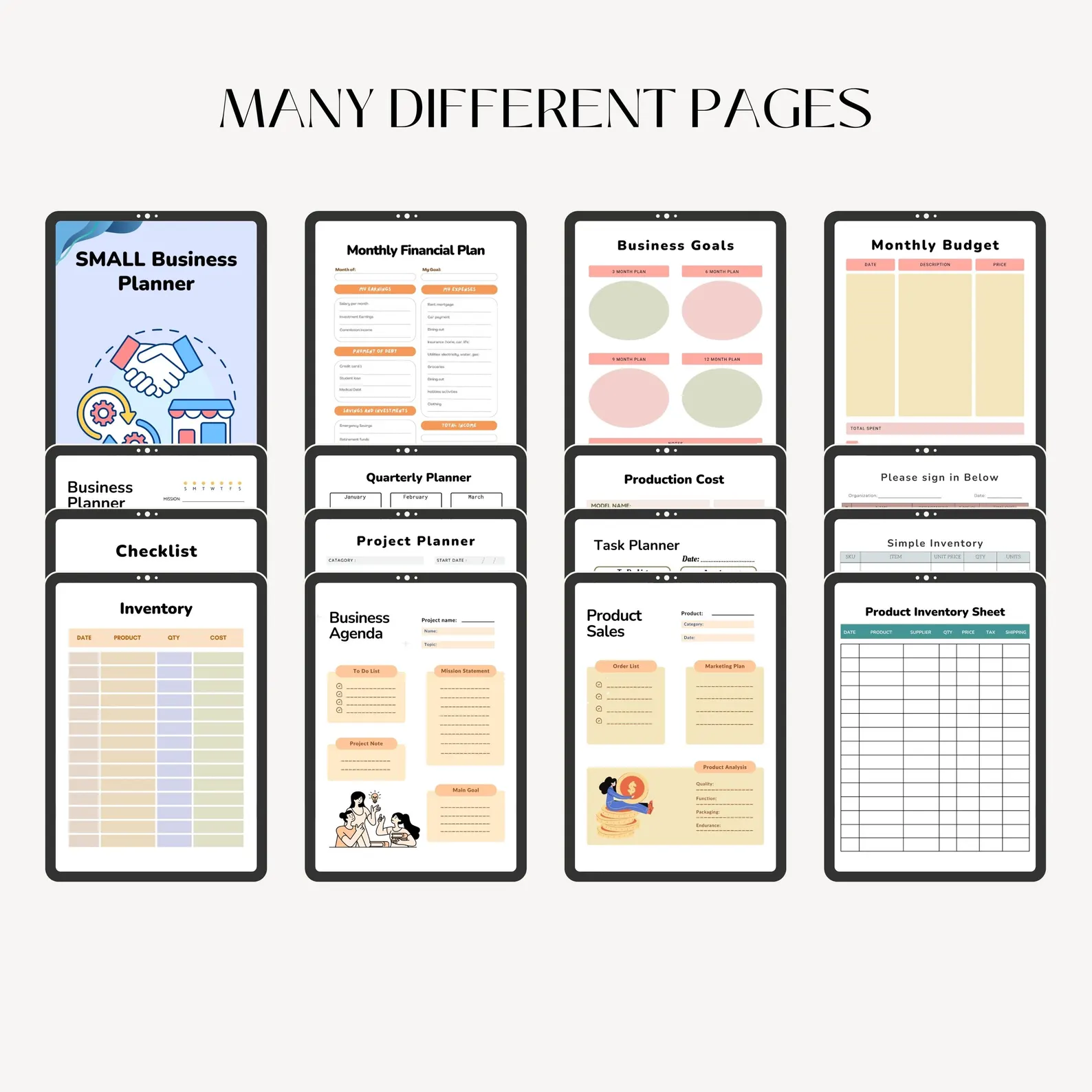 Small Business Planner: 50-Page Canva Template - Image 3