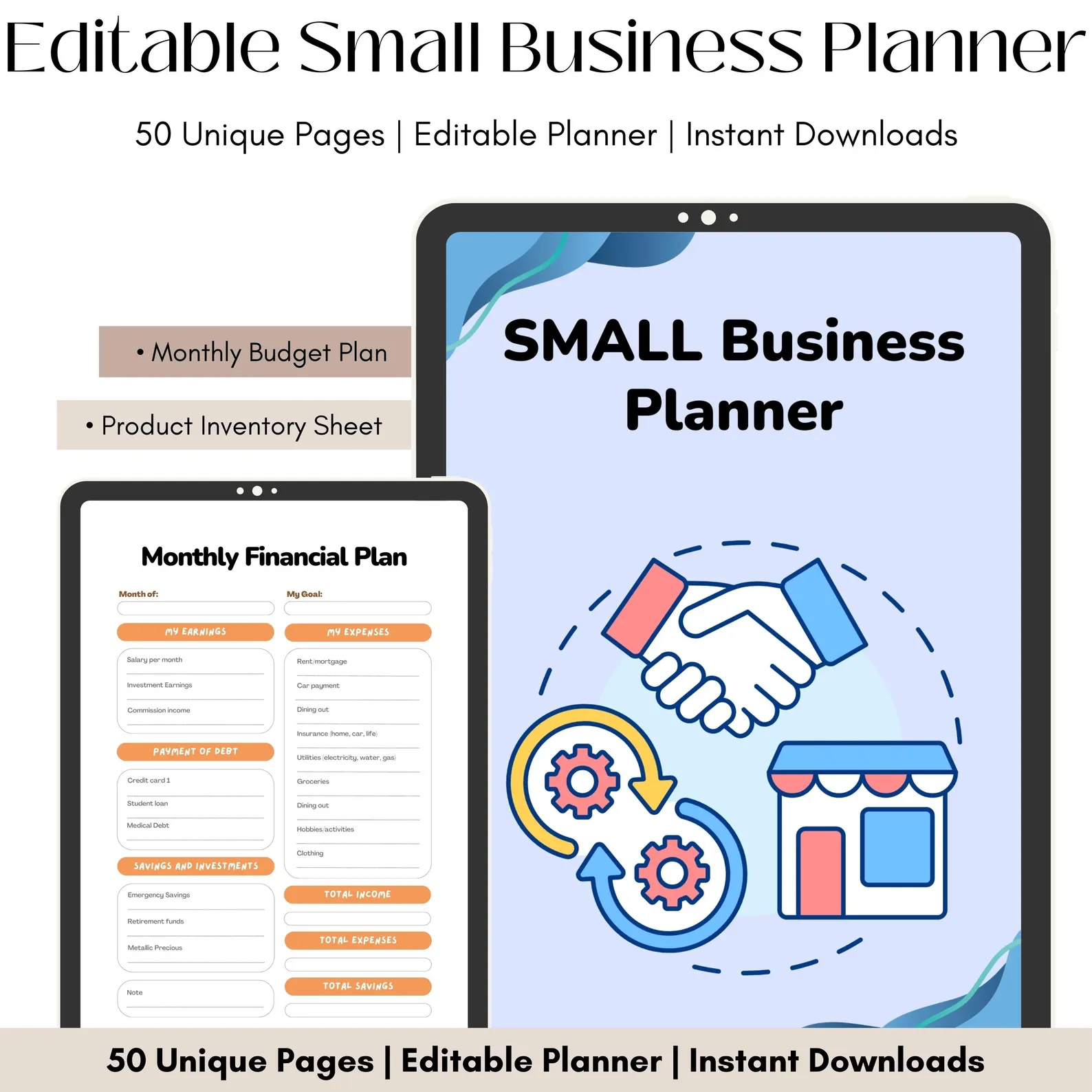 Small Business Planner: 50-Page Canva Template - Image 4
