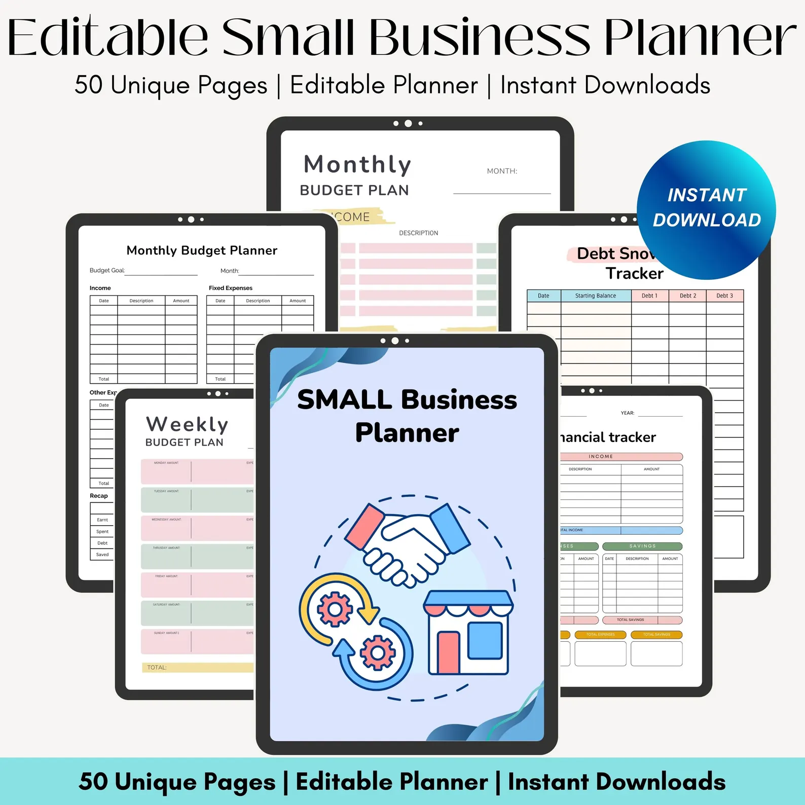 Small Business Planner: 50-Page Canva Template - Image 5