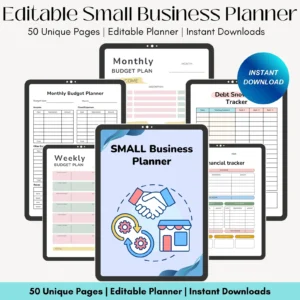 Small Business Planner: 50-Page Canva Template