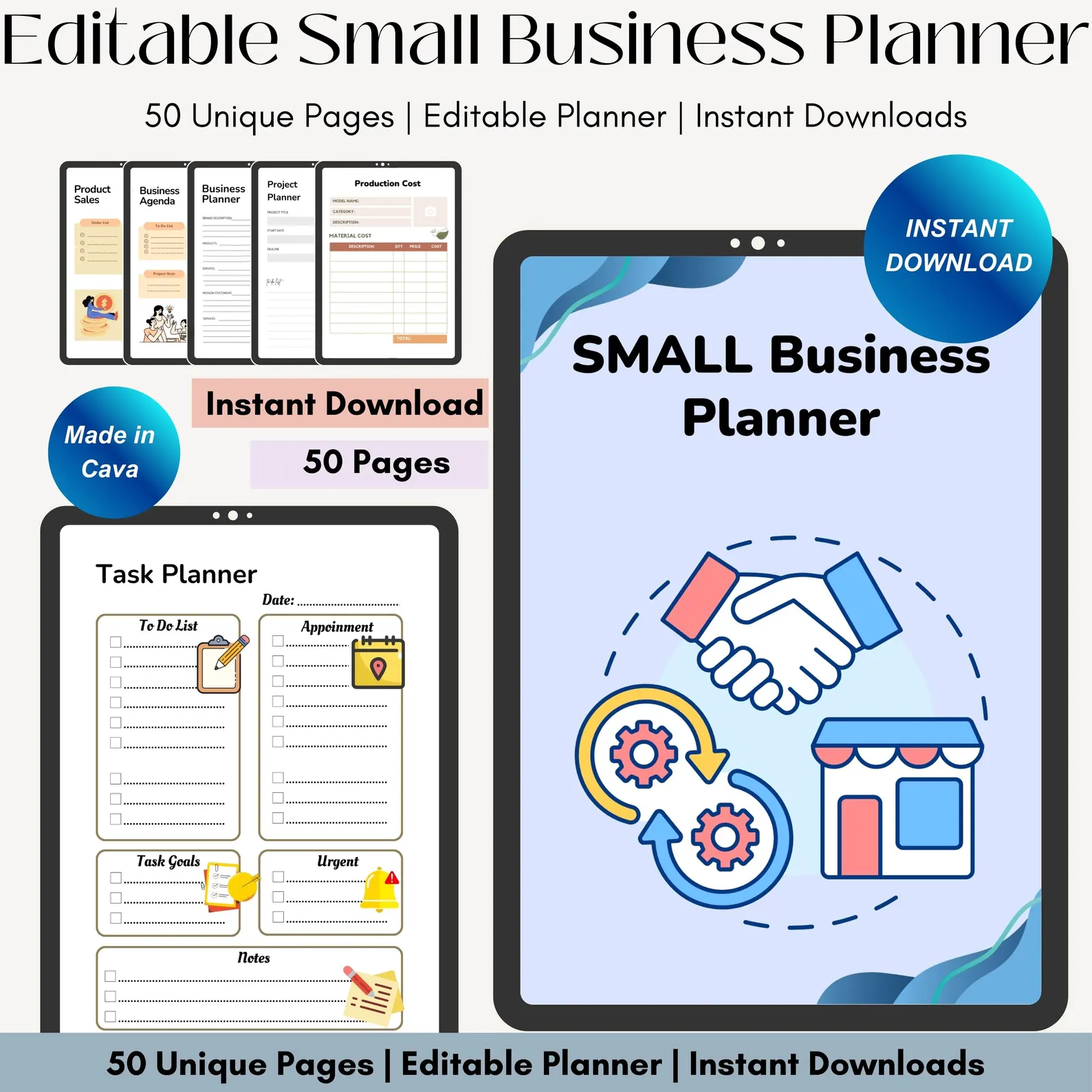 Small Business Planner: 50-Page Canva Template - Image 6