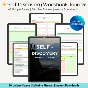 Self Discovery Workbook Bundle, Self Discovery Journal Prompts
