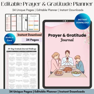 Prayer & Gratitude Journal: Daily Faith Planner