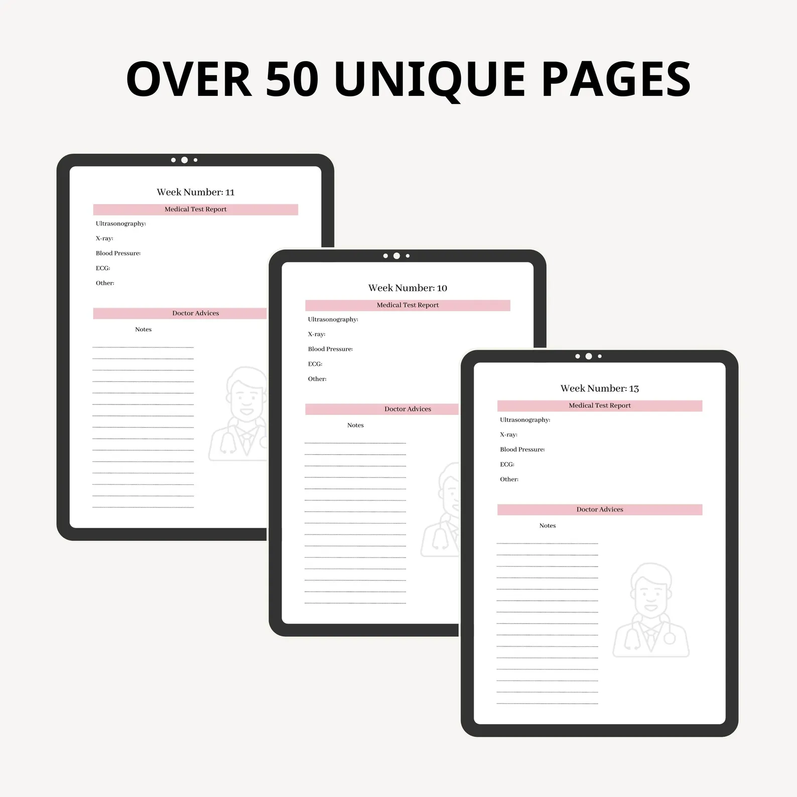 40 Weeks Pregnancy Journal: Editable Canva Template - Image 3