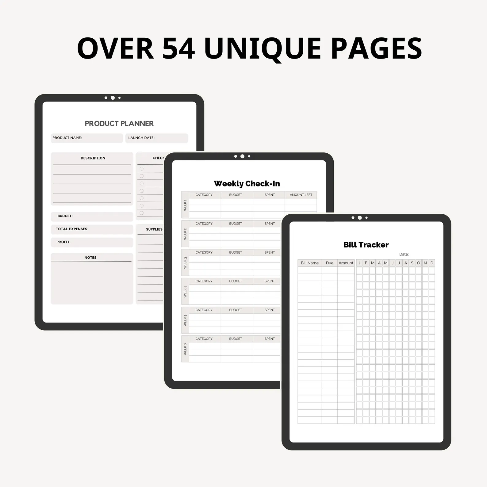 Editable Finance Planner Bundle: Budget & Savings Tracker - Image 4
