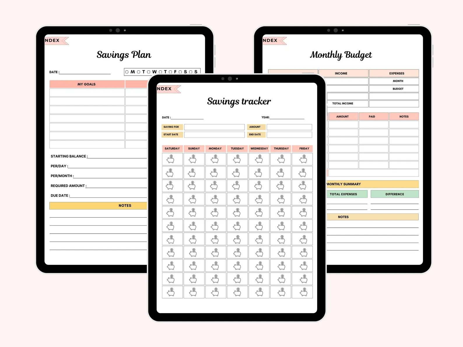 2025 Digital Budget Planner, Finance Tracker, Canva Template - Image 3