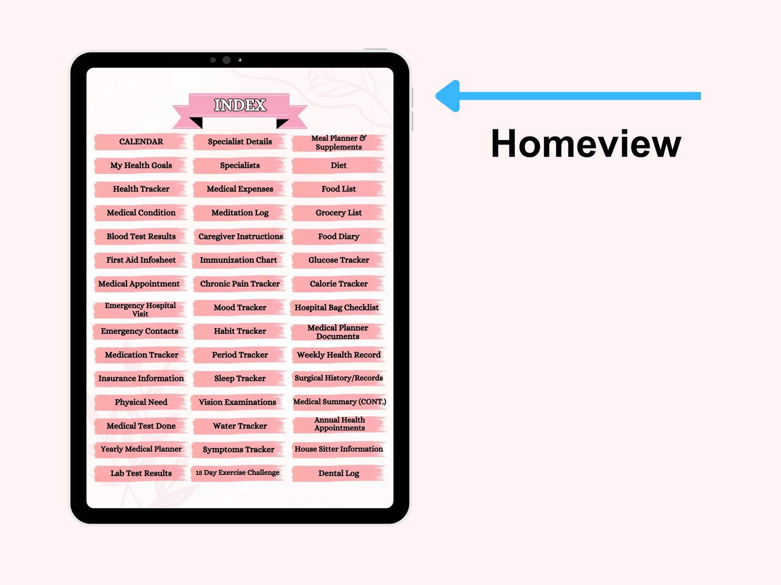 Editable Digital Medical Planner | Canva Wellness Template - Image 5
