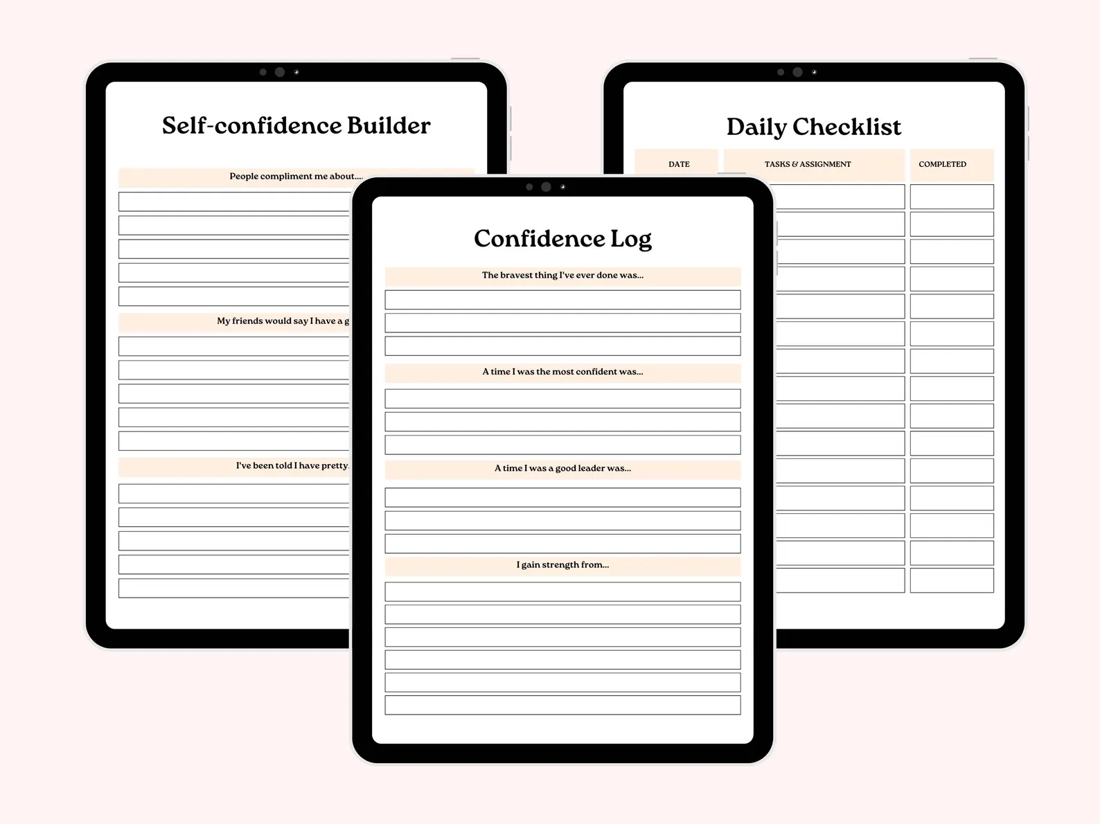 Self Confidence Planner: Self-Esteem Workbook & Journal - Image 3
