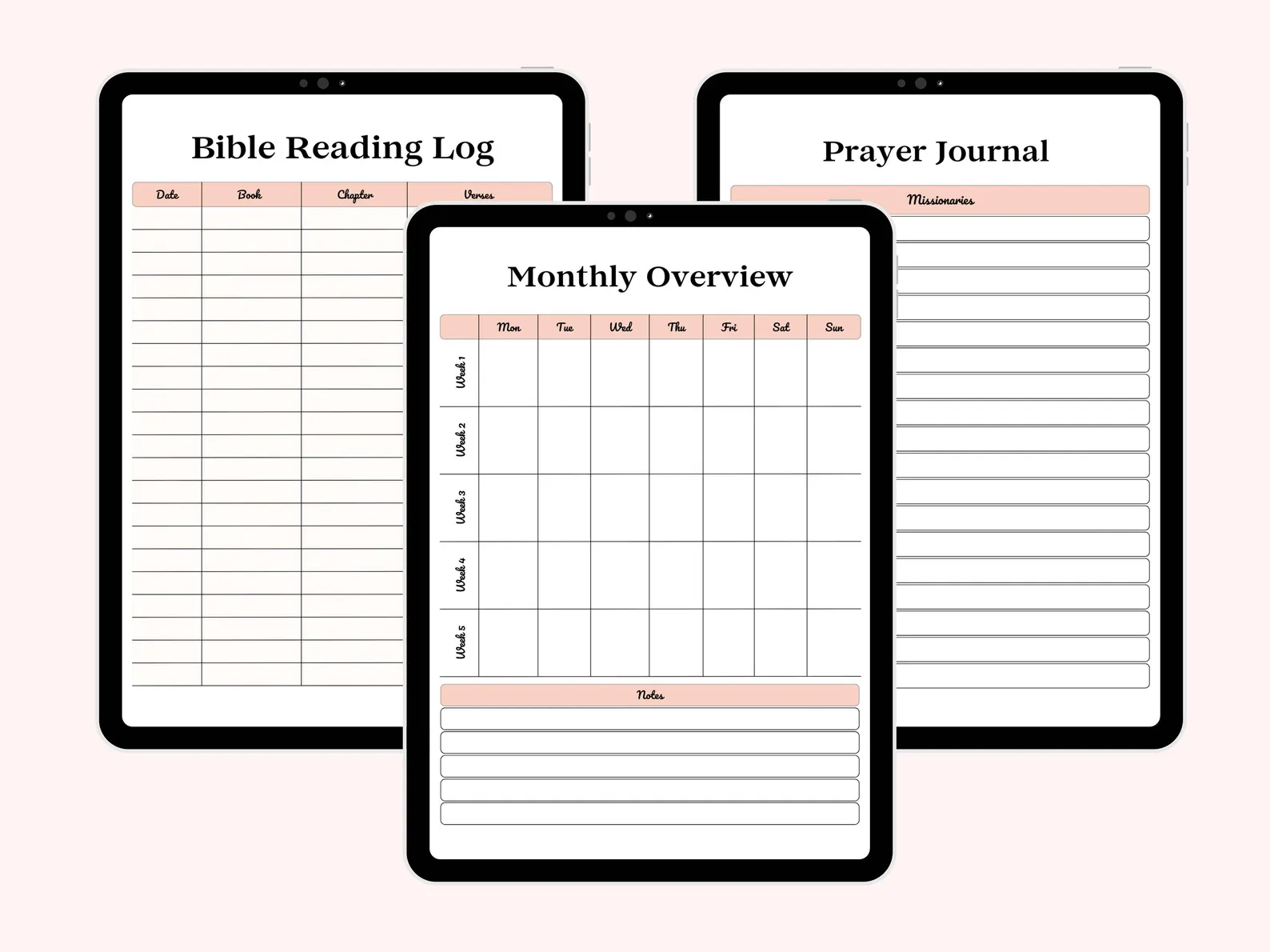 Prayer Journal Bundle: Bible Study, Gratitude Prompts (Canva Template & Printable PDF) - Image 3