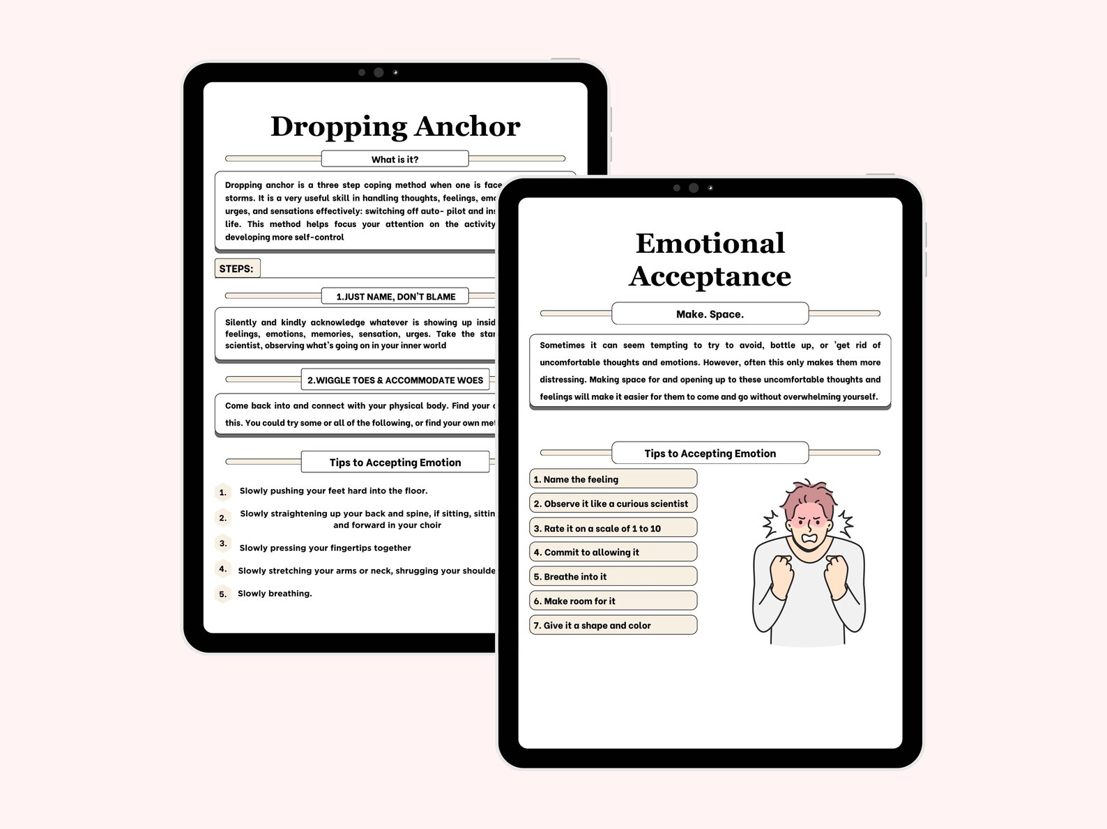 Guided Acceptance Journal: Self-Care Prompts, Editable Canva Template - Image 2