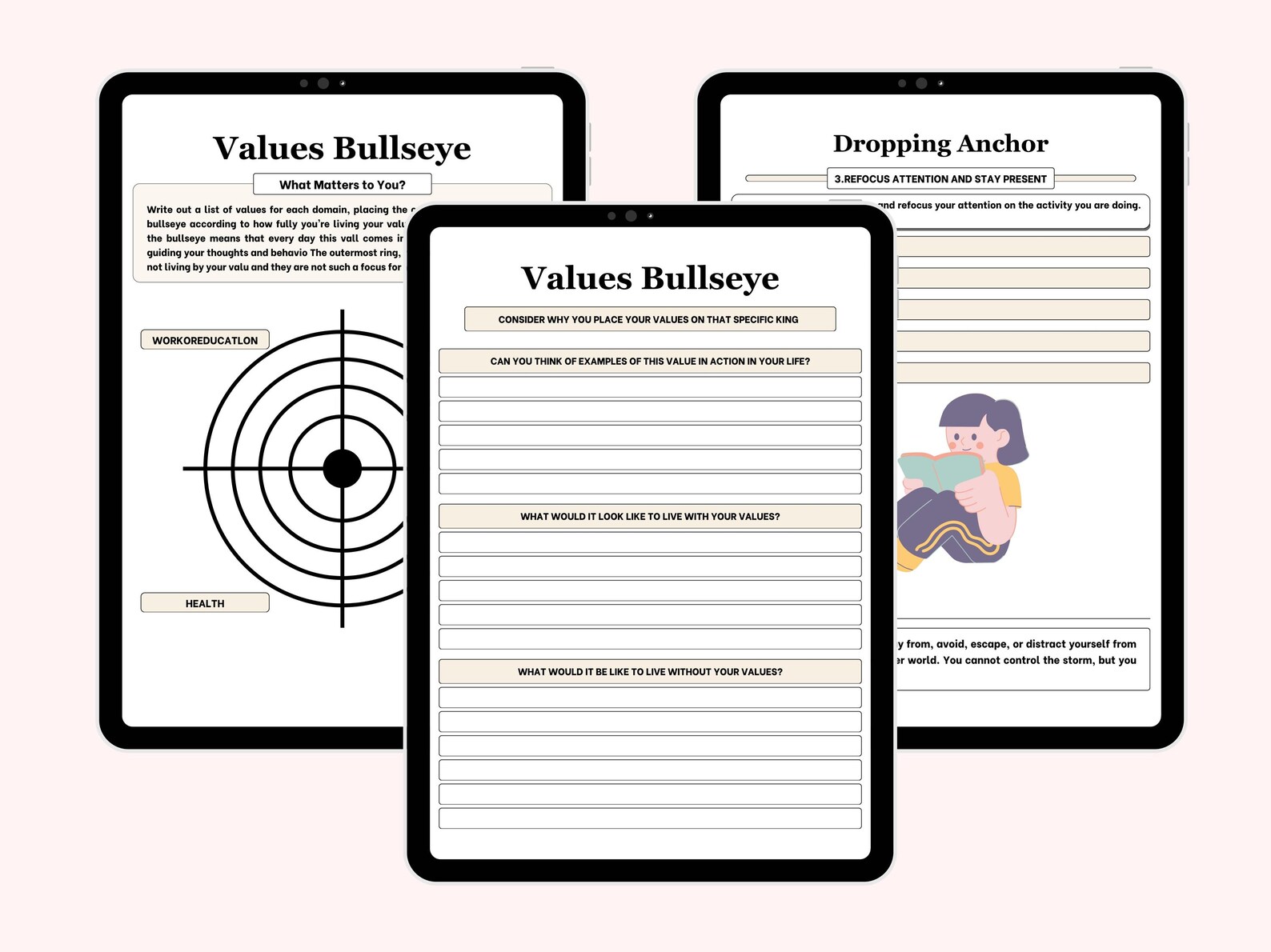 Guided Acceptance Journal: Self-Care Prompts, Editable Canva Template - Image 4