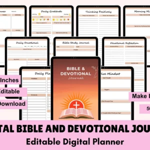 Digital Bible Study Journal | Daily Devotional Planner