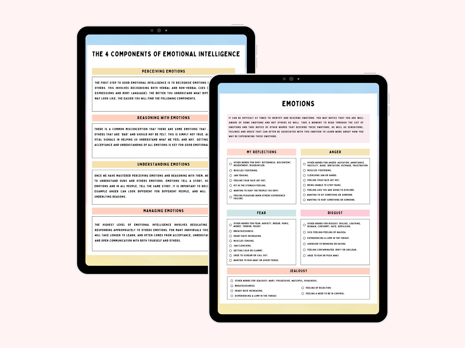 Emotional Regulation Bundle: 25 Printable Worksheets, Activities & Tools for Self-Care - Image 3