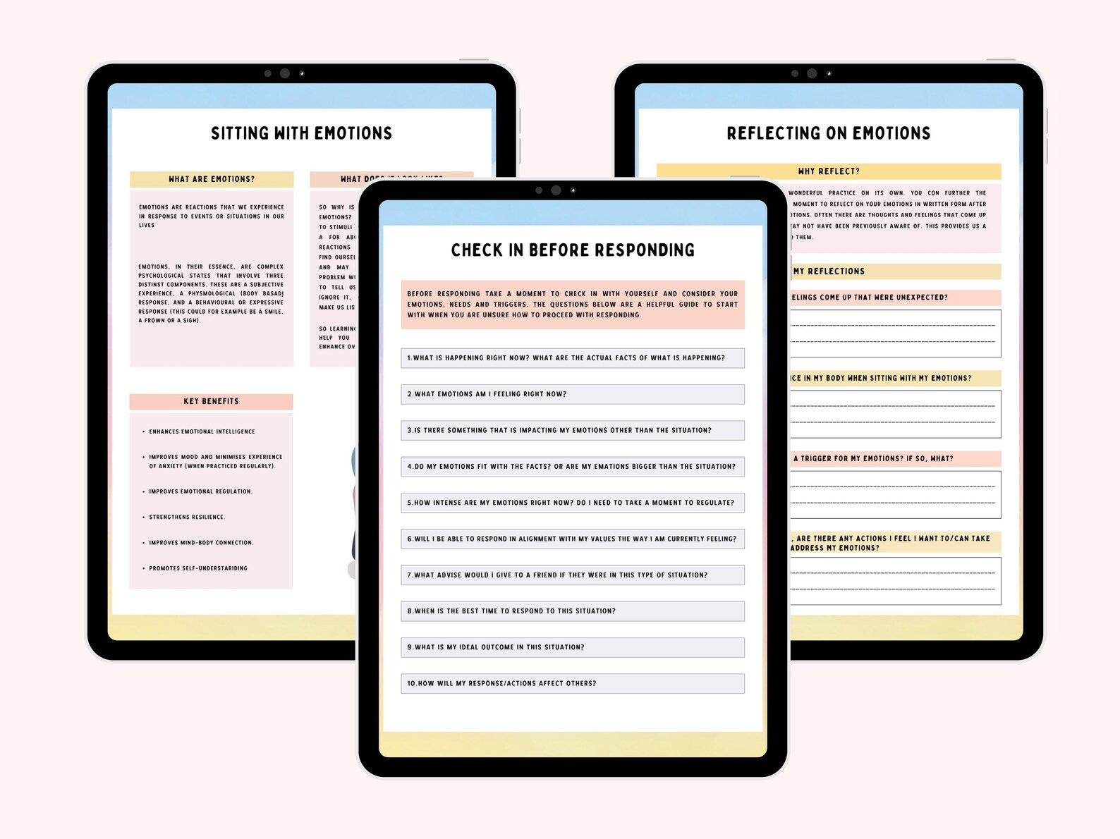 Emotional Regulation Bundle: 25 Printable Worksheets, Activities & Tools for Self-Care - Image 4