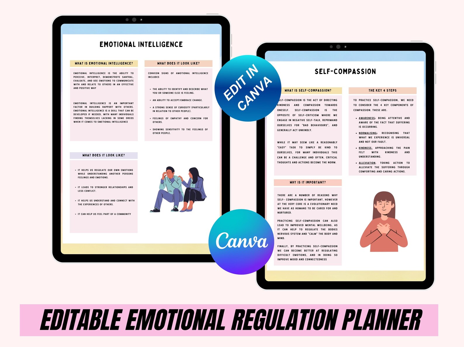 Emotional Regulation Bundle: 25 Printable Worksheets, Activities & Tools for Self-Care - Image 5