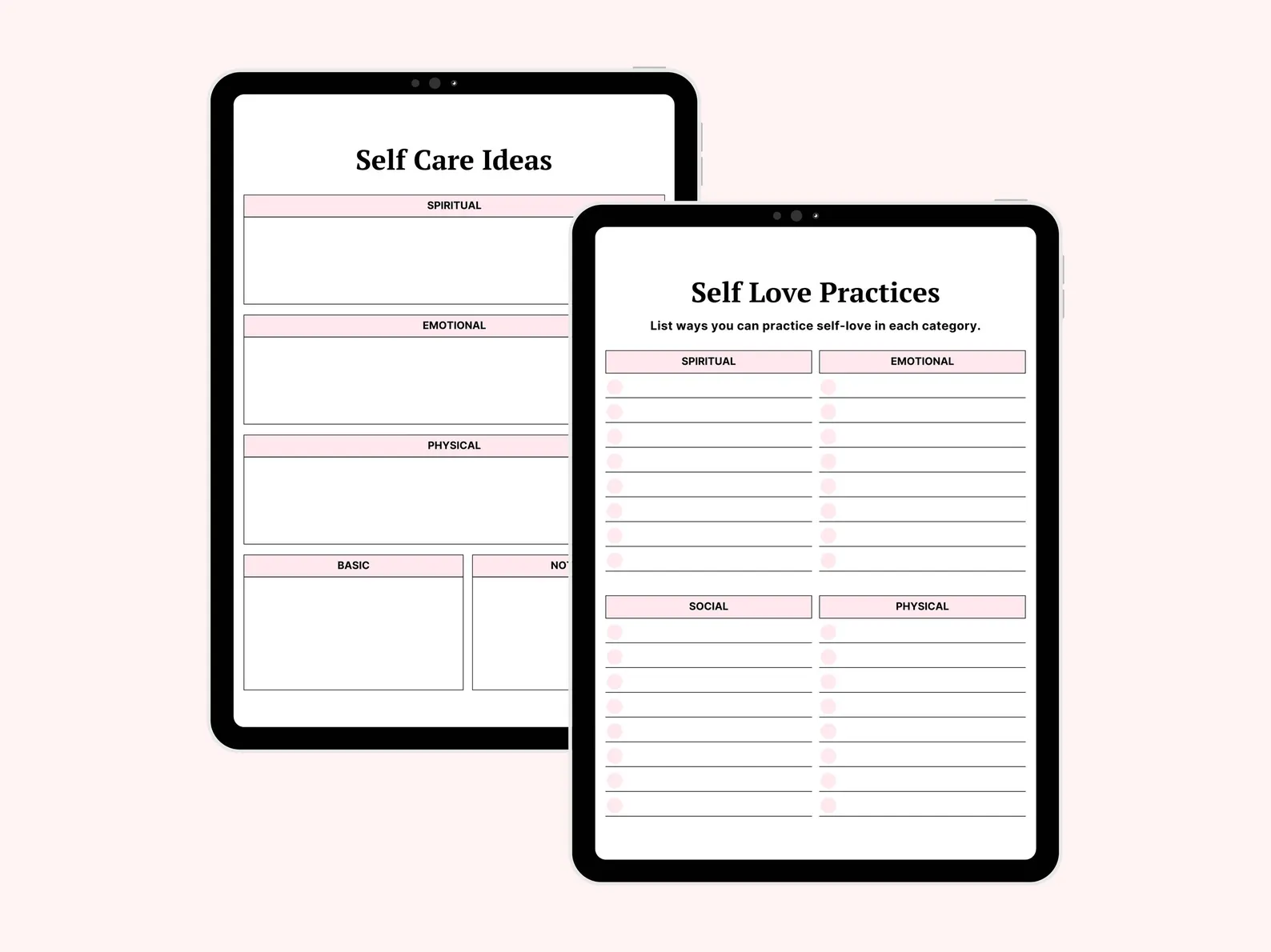 Self Love Journal, Wellness Tracker, 50 Page Planner - Image 4