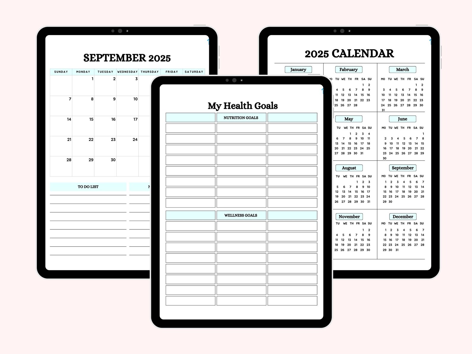 Editable Digital Medical Planner | Canva Wellness Template - Image 6