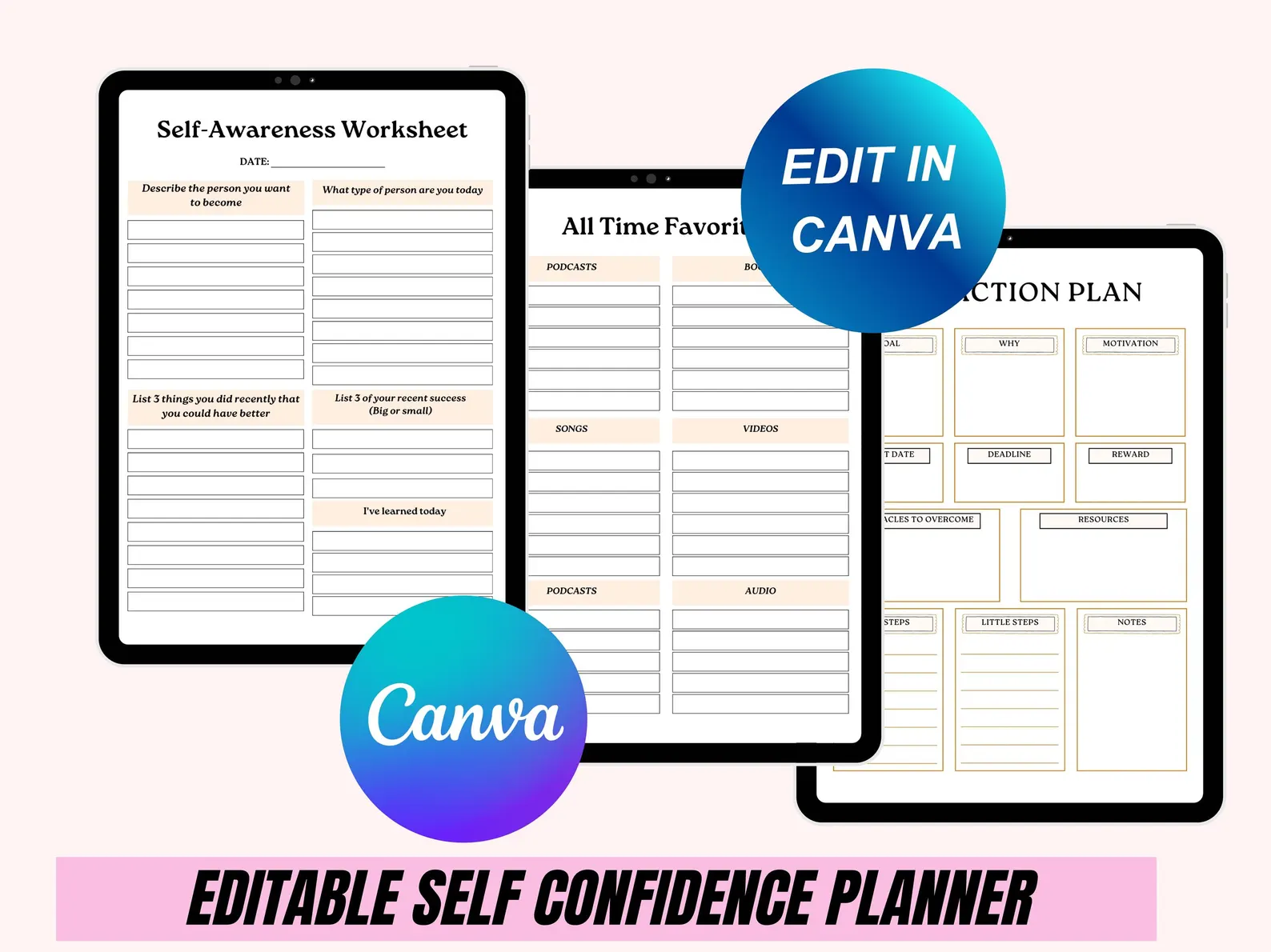 Self Confidence Planner: Self-Esteem Workbook & Journal - Image 6