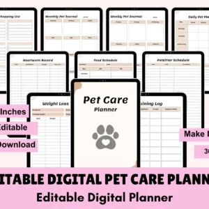 Pet Care Planner, Pet Health Record, Pet Medical Planner