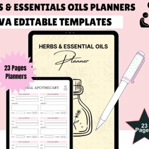 Herbs & Essential Oils Planner: Foraging, Recipes, Inventory