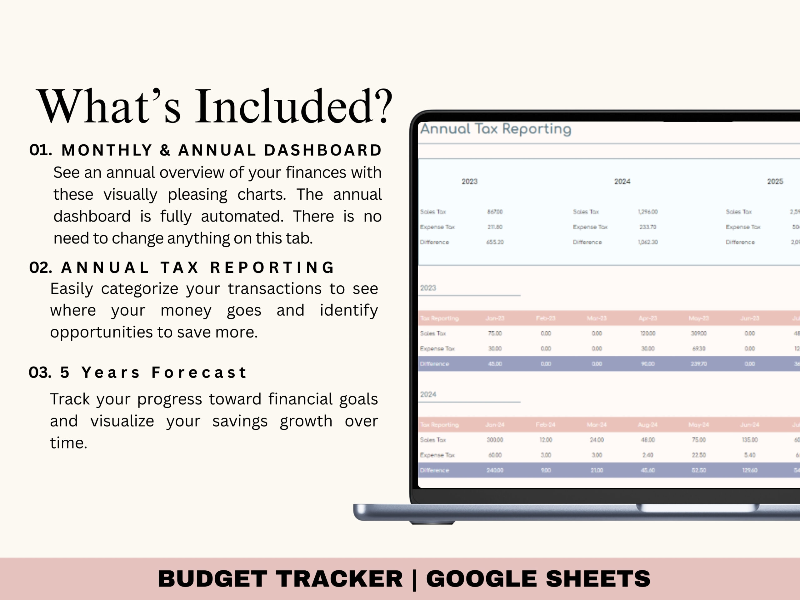 Bookkeeping Spreadsheet Automated Bookkeeping Google Sheets Template Small Business Planner Profit Tracker Bookkeeping Template - Image 4