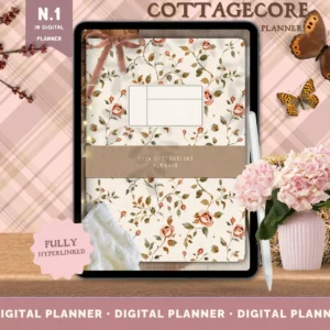 2026 Cottagecore Digital Planner, GoodNotes iPad Planner (PDF)