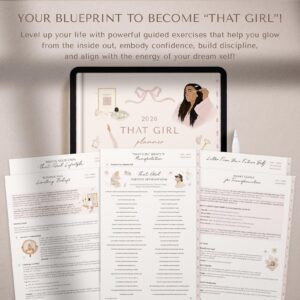 2026 Digital Planner, THAT GIRL Planner, Daily Weekly Monthly, Hyperlinked, iPad, GoodNotes, Aesthetic, Wellness, Self Care, Productivity