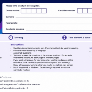 AQA A level Maths Paper 3 2025 Question Paper